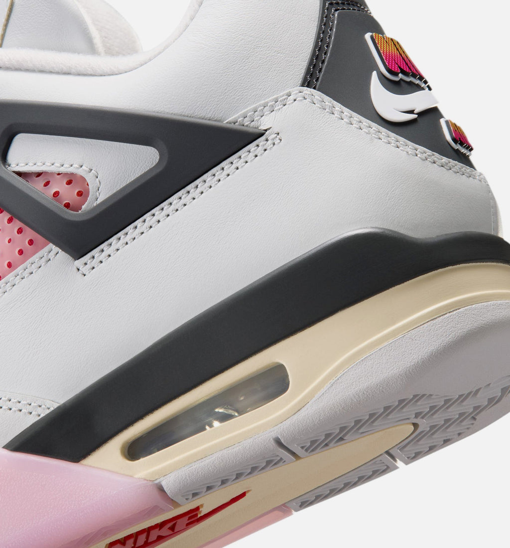 Air Jordan 4 Retro Comic – Men's Lifestyle Shoe | Off White/Fire Pink/Anthracite
