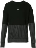 Mostly Heard Rarely Seen paneled sweatshirt