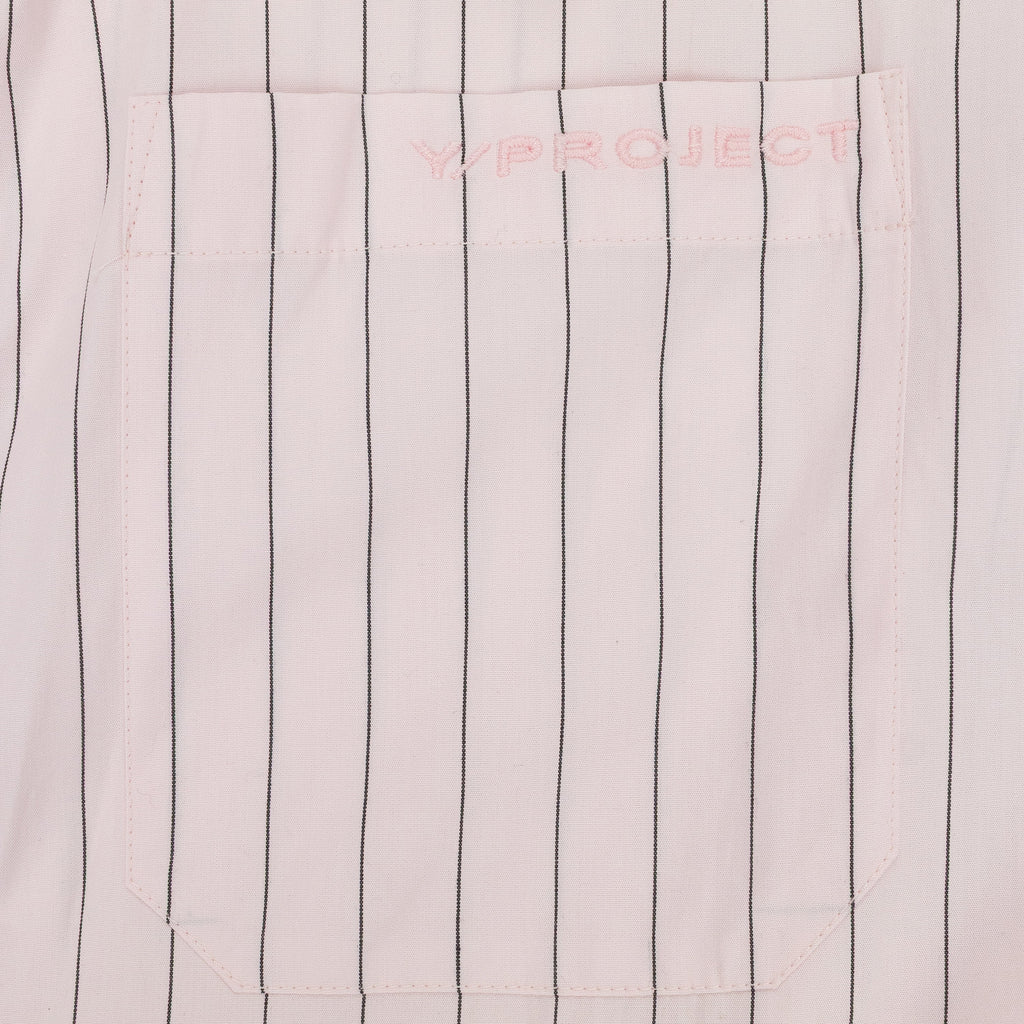PINK HOOK AND EYE PINSTRIPE LONG SLEEVE T-SHIRT