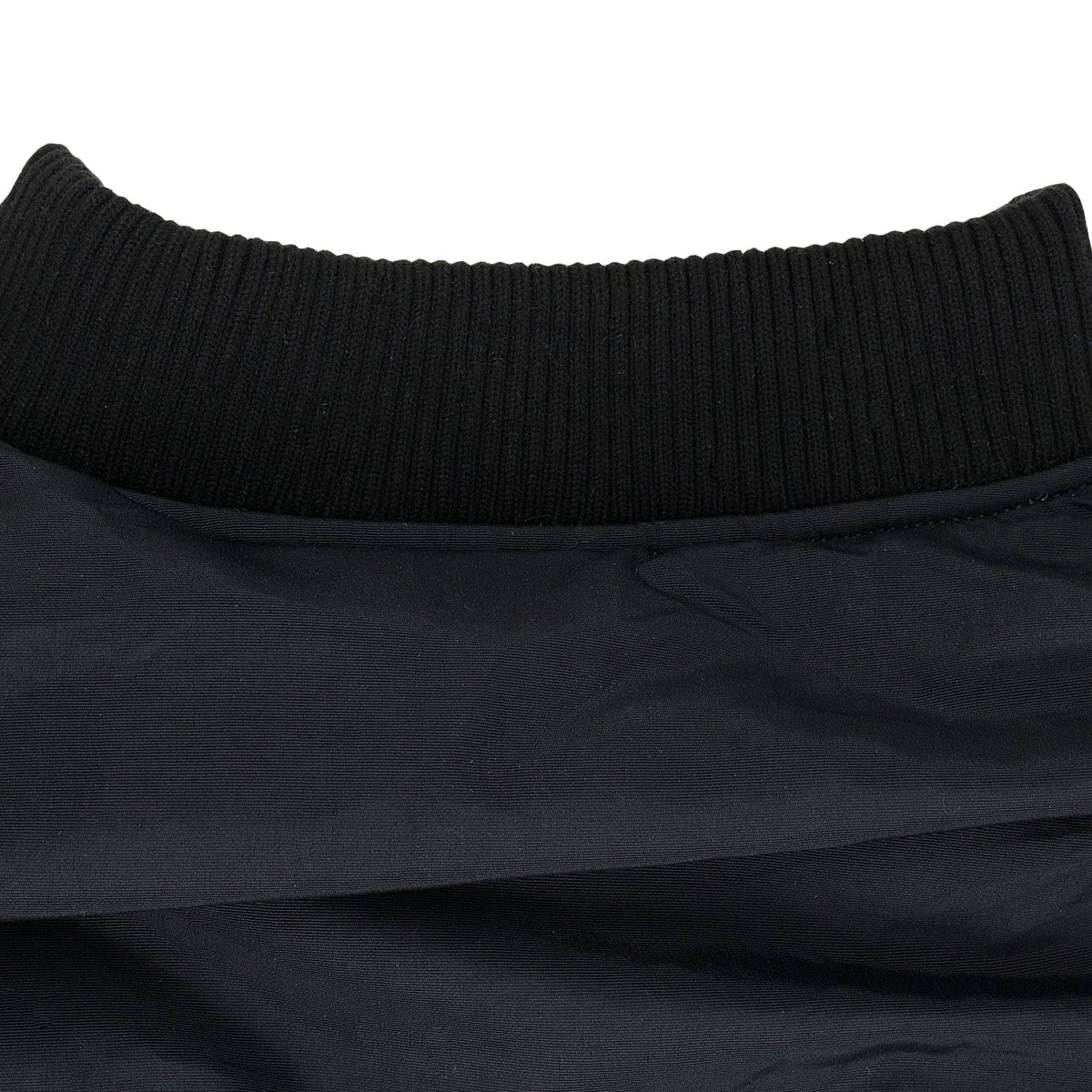 BLACK DRAPED BOMBER