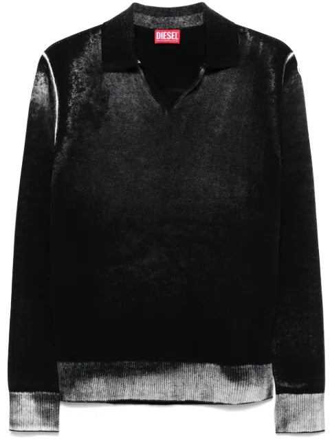 Diesel K-Lorenzo collar polo sweater