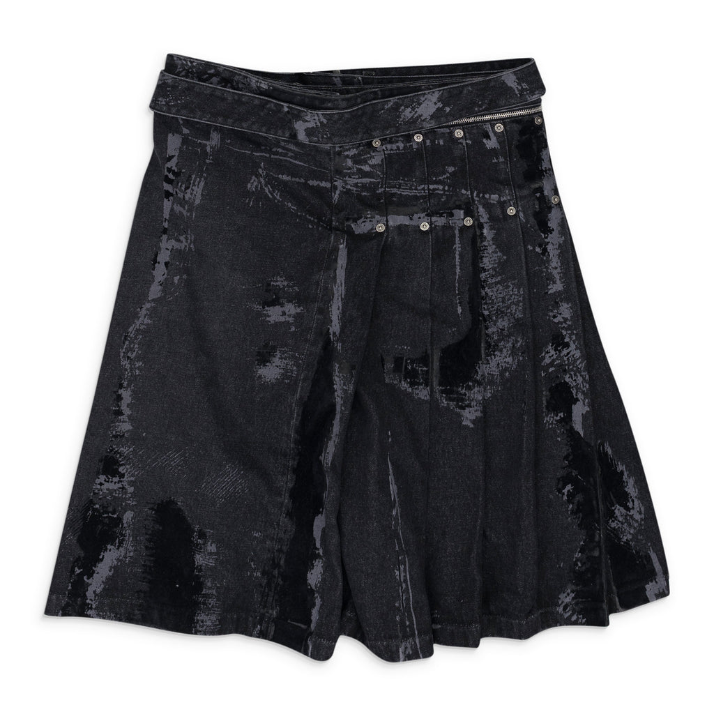 Black Denim Kilt