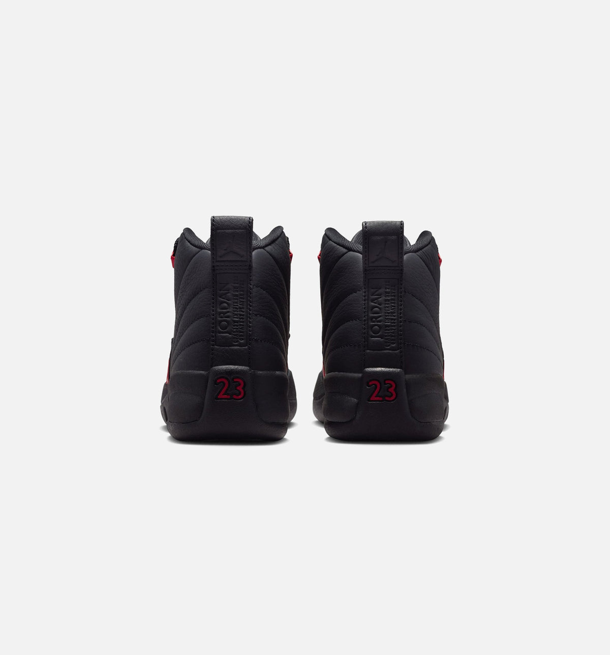 Air Jordan 12 Retro Bloodline Grade School Lifestyle Shoes - Black/Varsity Red