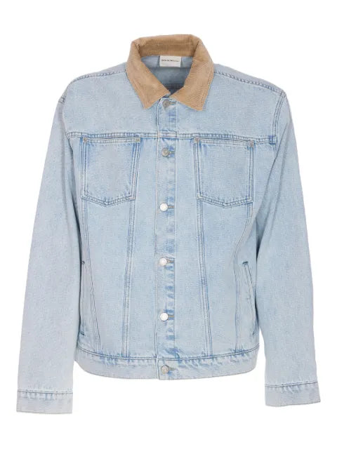 Drôle De Monsieur corduroy-collar denim jacket