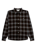 Advisory Board Crystals flannel plaid quilted shirt jacket
