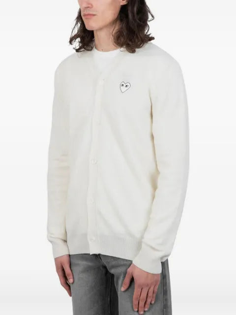 Comme des Garçons Homme heart-patch cardigan