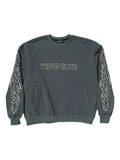 THUG CLUB Leather Flame sweatshirt
