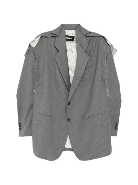 Moohong deconstructed striped jacket