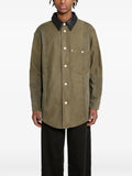 Wales Bonner Brixton leather-collar jacket