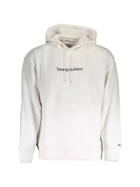 Tommy Jeans logo-embroidered cotton hoodie