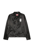 Kenzo logo-print satin jacket