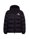 Calvin Klein logo-print hooded padded jacket