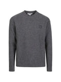 Maison Kitsuné ribbed-knit logo-patch sweater