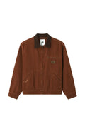 CHOCOOLATE corduroy-collar zip-up jacket