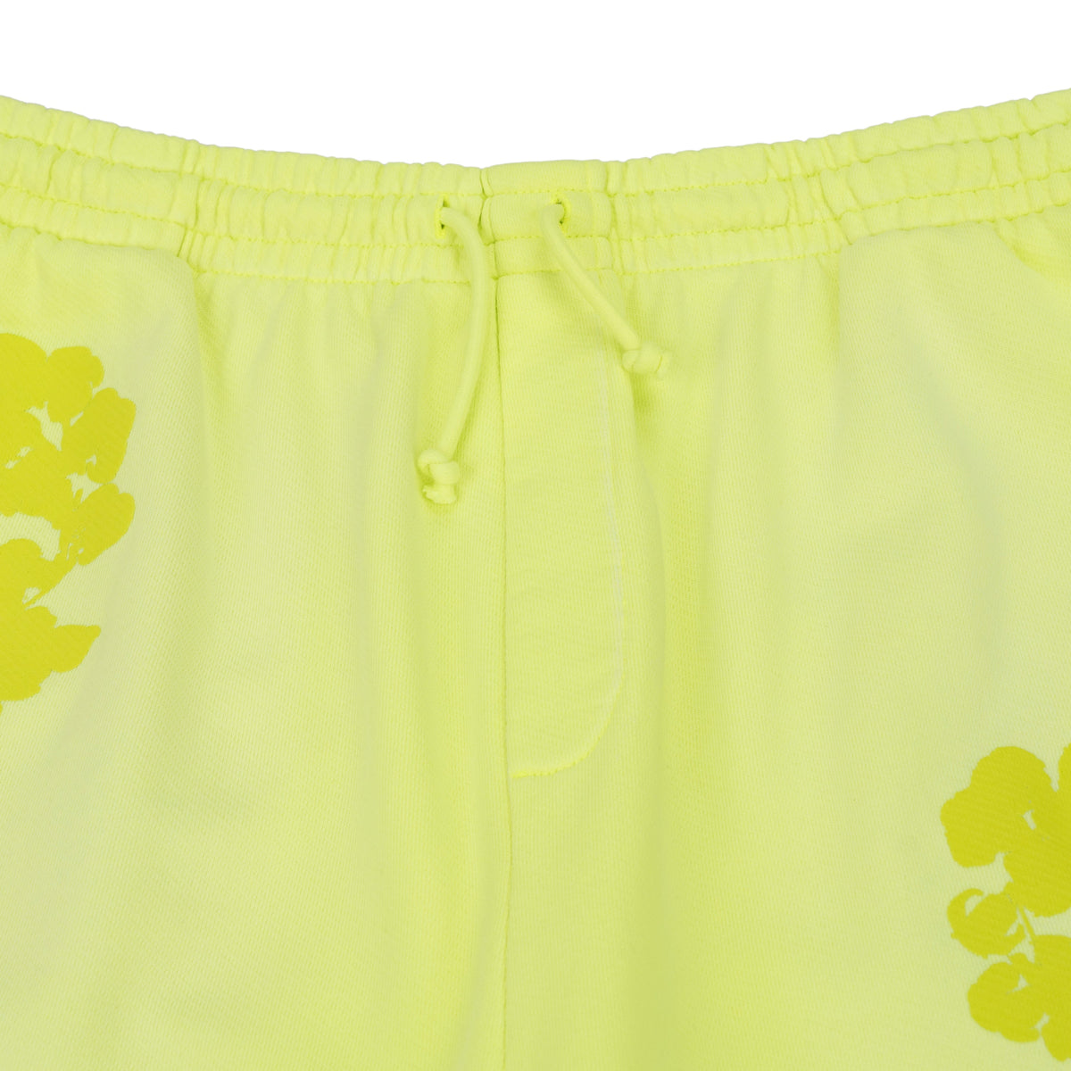 Neon Green Mono Wreath Sweatshorts