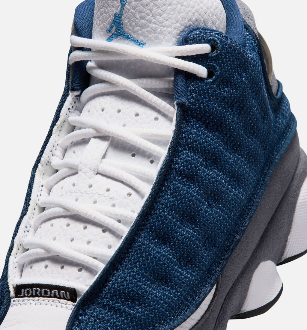 Air Jordan 13 Retro Navy and Flint Grey – Grade School Lifestyle Shoe in Navy/University Blue/Flint Grey/White