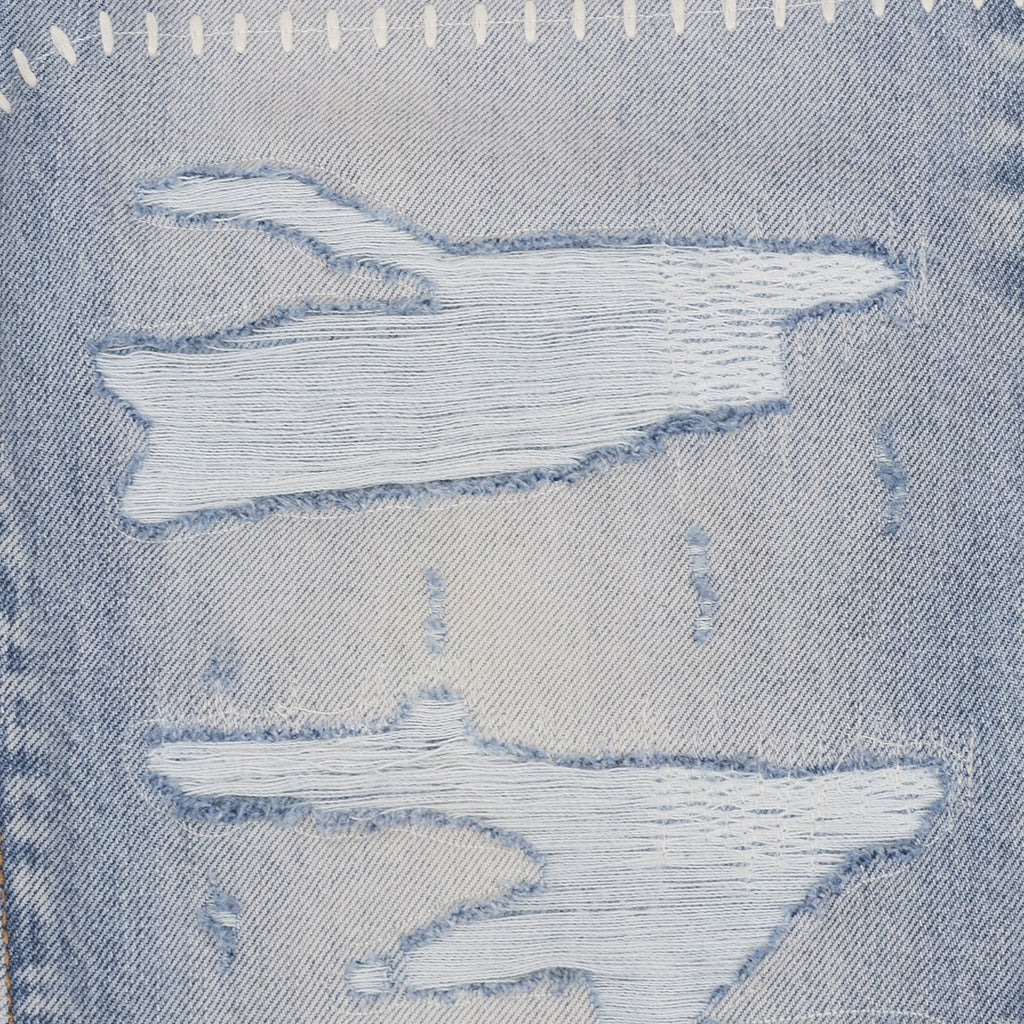 Stone Indigo MA Bar Logo Straight Jeans