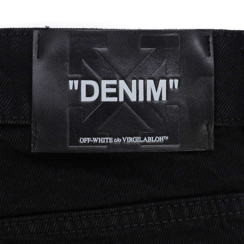 Black Spray Diag Jeans