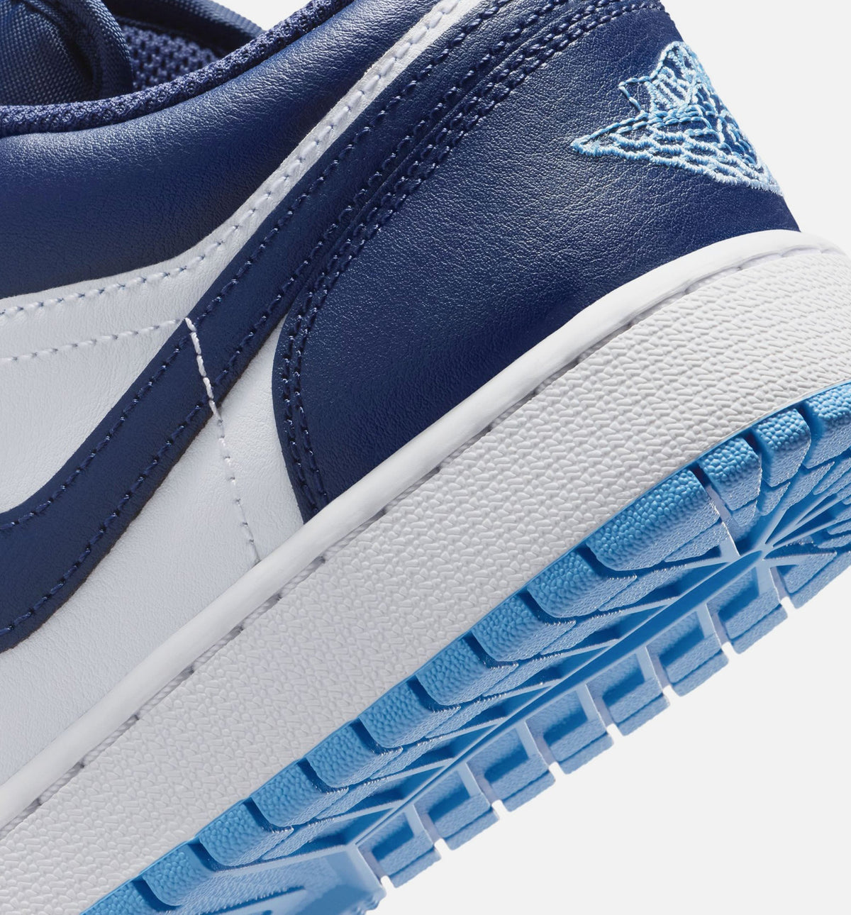 Air Jordan 1 Low Grade School Lifestyle Shoes - Midnight Navy/University Blue/White
