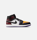 Air Jordan 1 Mid SE Men's Lifestyle Shoes - True Red / White / Court Purple / Black