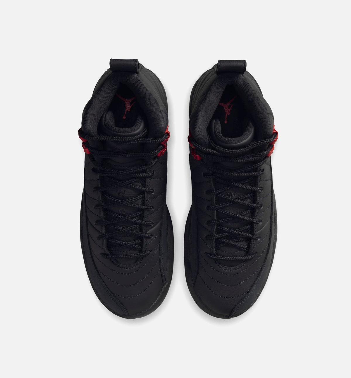 Air Jordan 12 Retro Bloodline Grade School Lifestyle Shoes - Black/Varsity Red