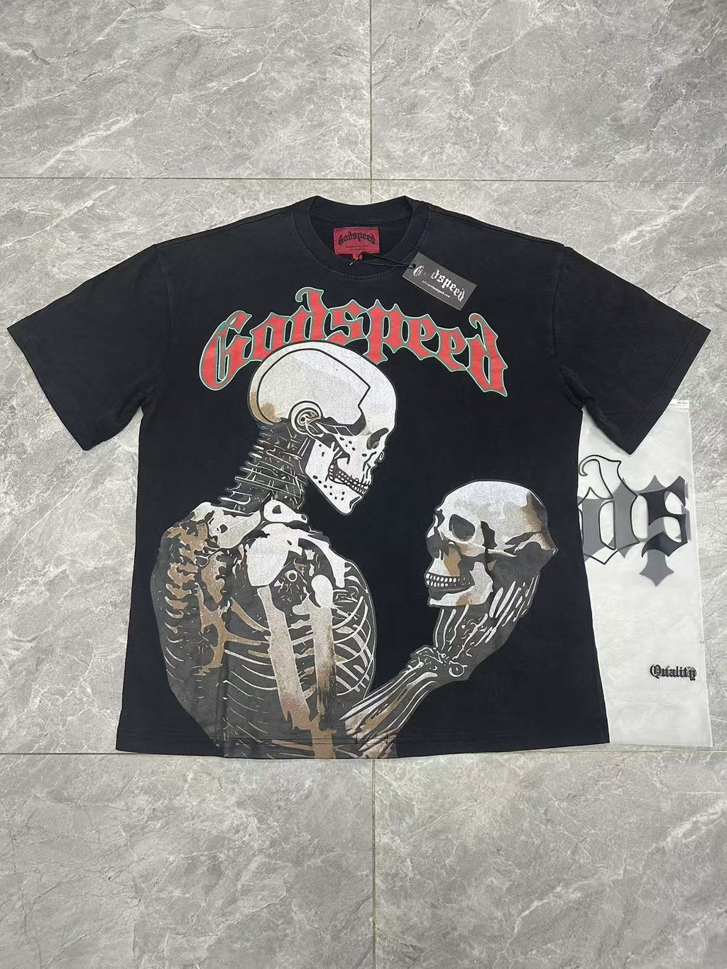 Godspeed Skeleton Graphic Short-Sleeve T-Shirt
