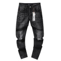Purple Brand Black Distressed Studded Jeans