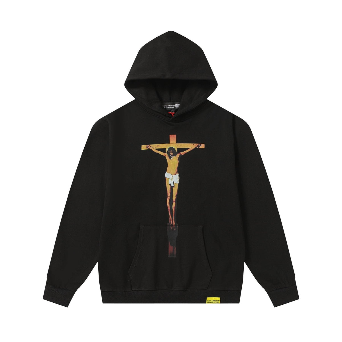 THAT'S A AWFUL LOT OF COUGH SYRUP Crucifixion Graphic Pullover Hoodie