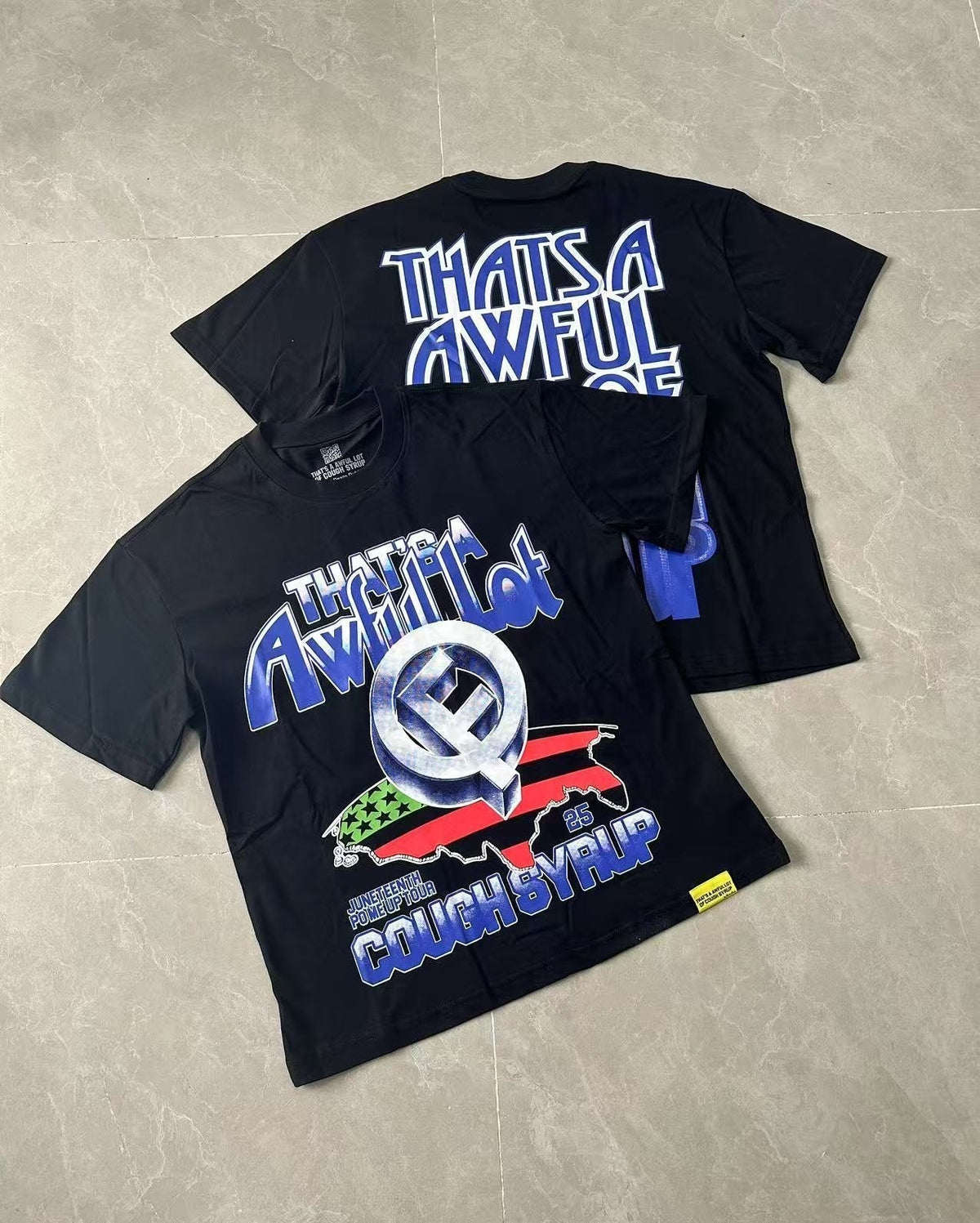THAT'S A AWFUL LOT OF COUGH SYRUP Front & Back Graphic T-Shirt