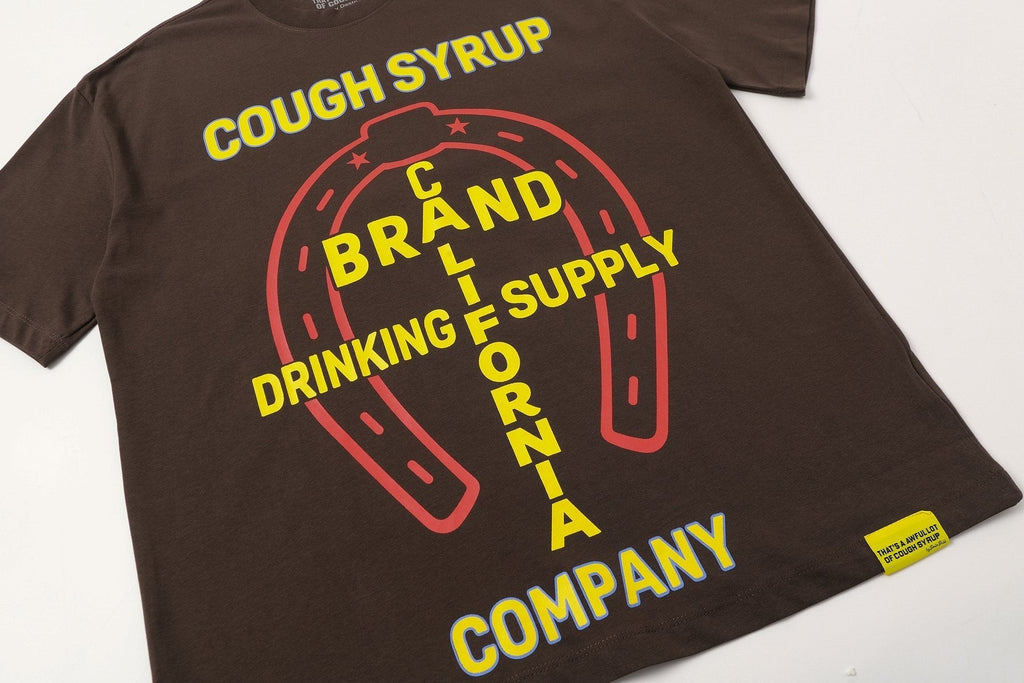 THAT'S A AWFUL LOT OF COUGH SYRUP Bull Lightning Graphic T-Shirt