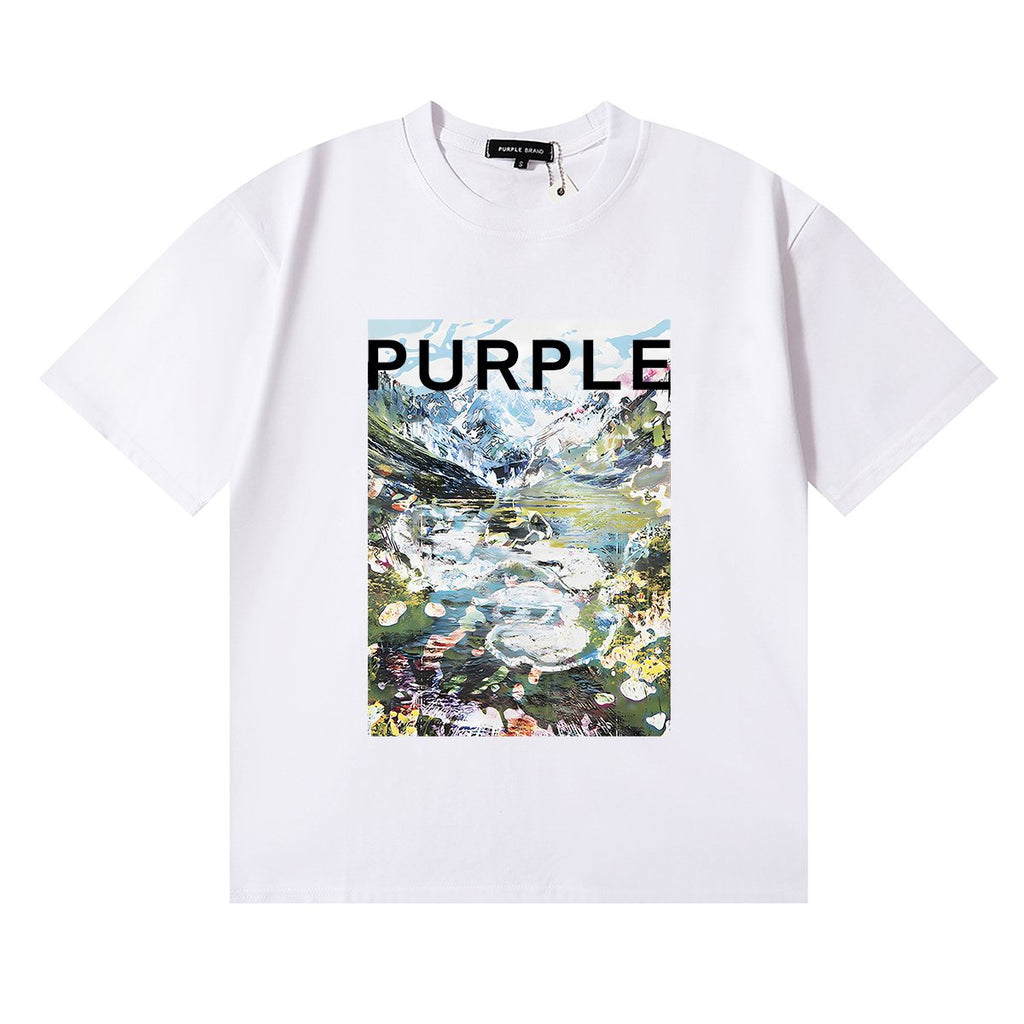 Purple Brand Landscape Graphic Short-Sleeve T-Shirt