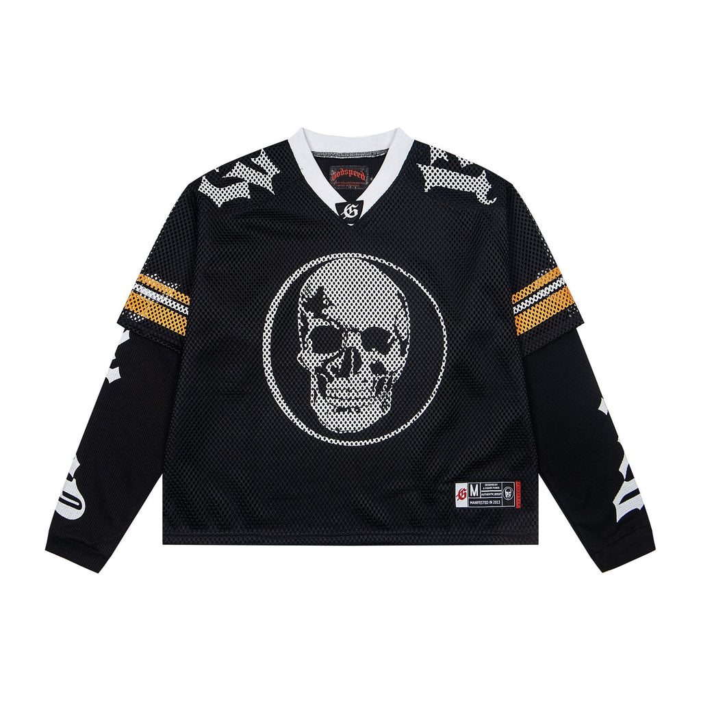 Godspeed Skull Mesh Jersey Long-Sleeve T-Shirt