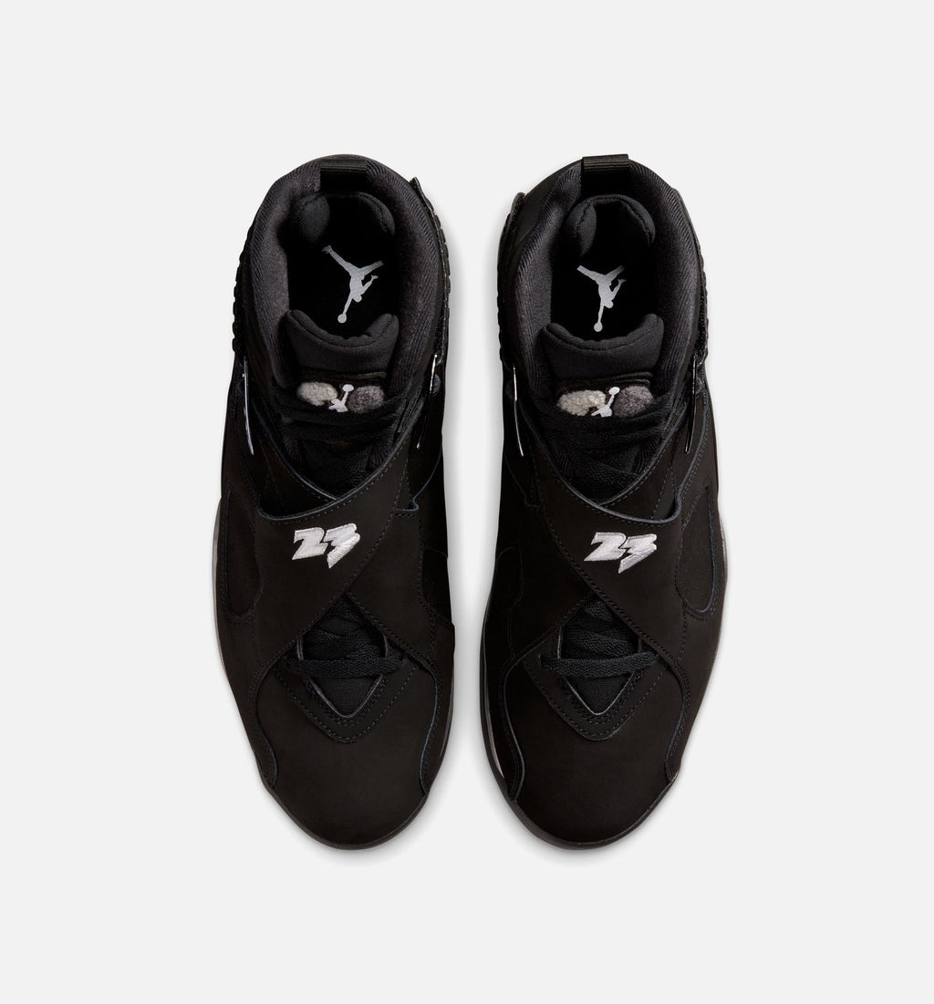 Air Jordan 8 Retro 'Chrome' - Men's Lifestyle Sneaker (Black/White/Light Graphite)