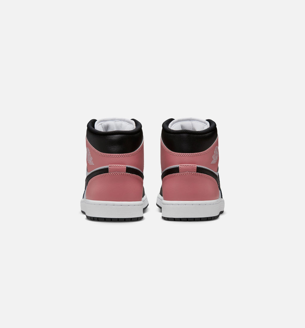 Air Jordan 1 Mid Men's Shoe – White/Rust Pink/Black