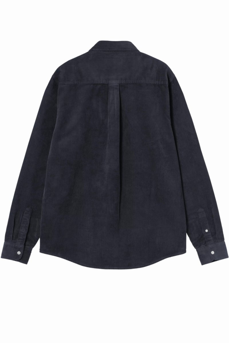 CARHARTT WIP L/S MADISON CORD SHIRT dark Navy