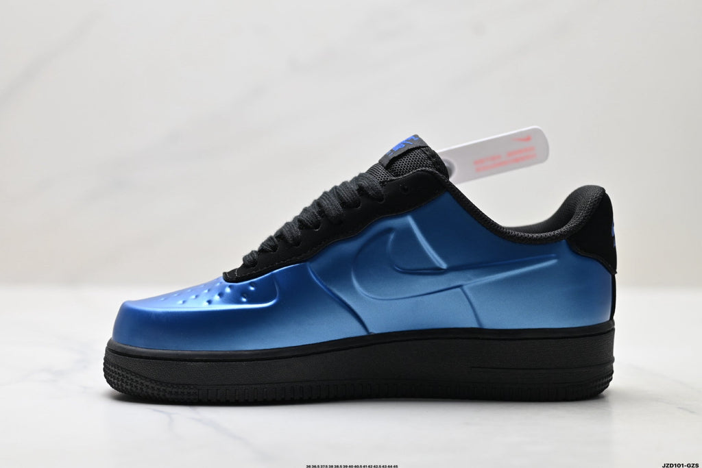Nike Air Force 1 Low Royal Blue Black Unisex Sneakers Style 08