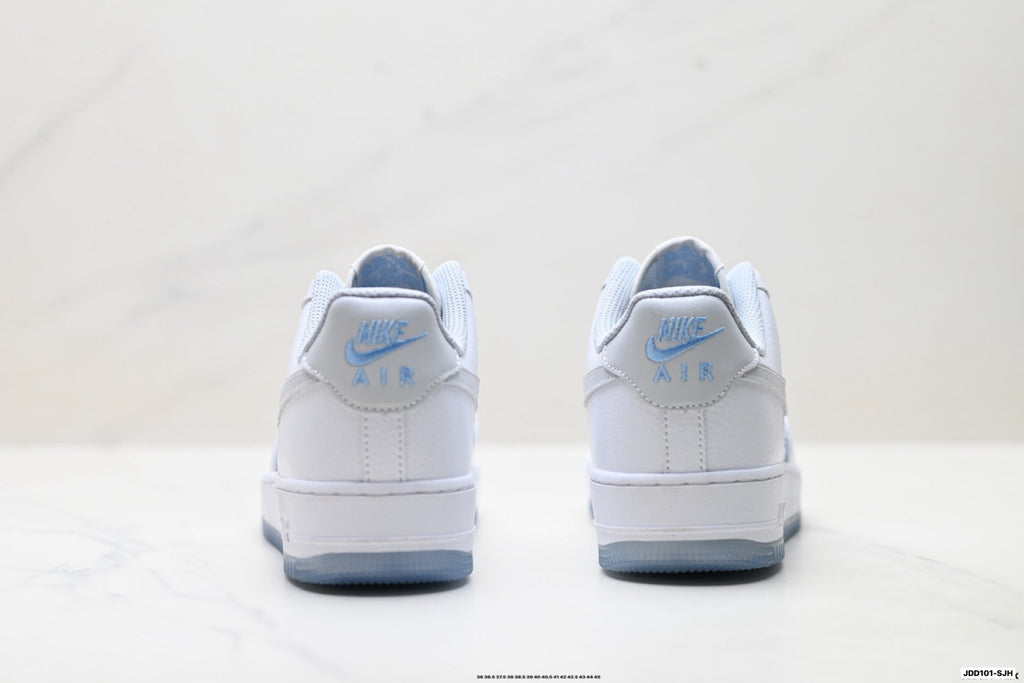 Nike Air Force 1 Low White Light Blue Gray Unisex Sneakers Style 20