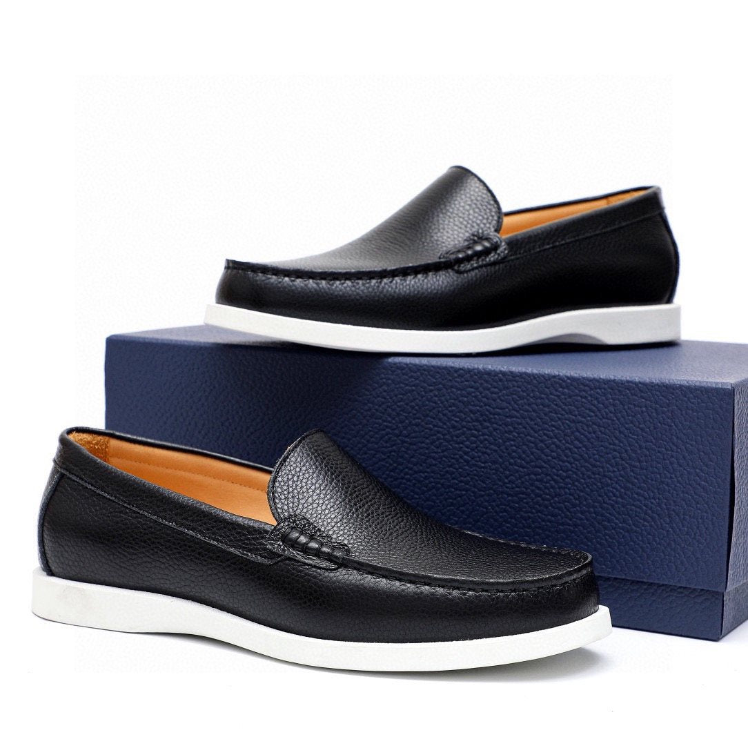 Dior Pebble-Grain Slip-On Shoes
