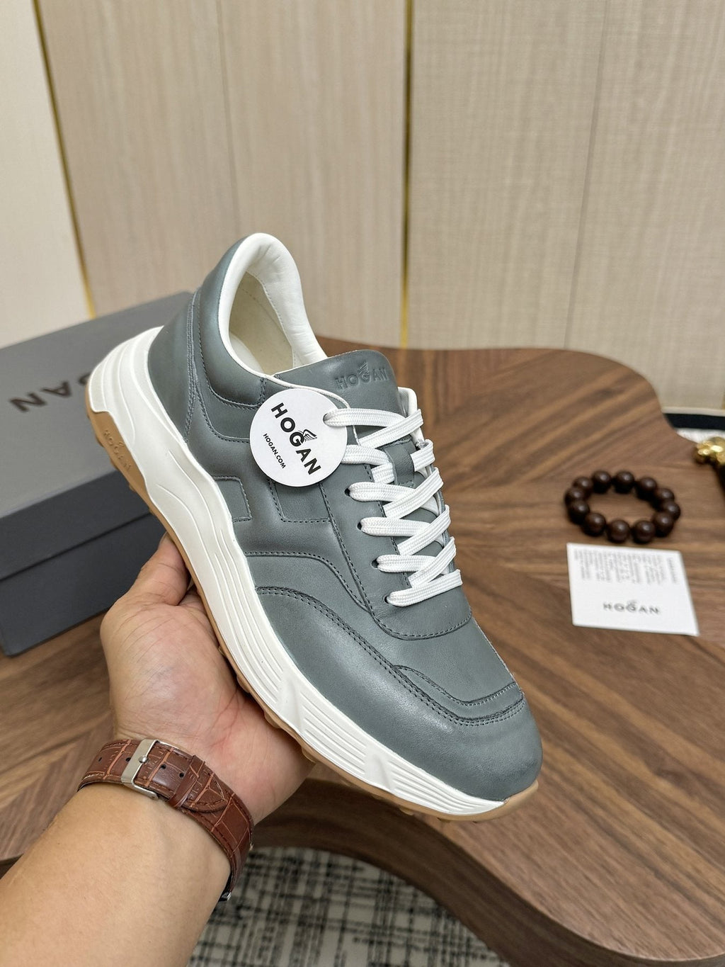 Hogan H-Stripes Platform Sneakers - Leather Lining