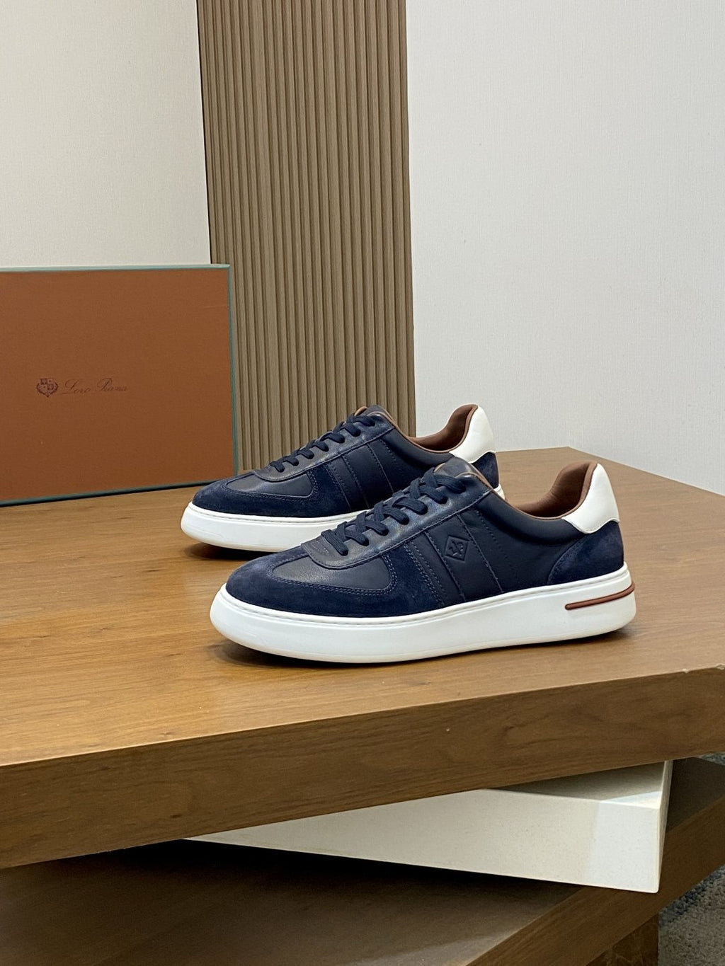 Loro Piana Men's Paneled Low-Top Sneakers
