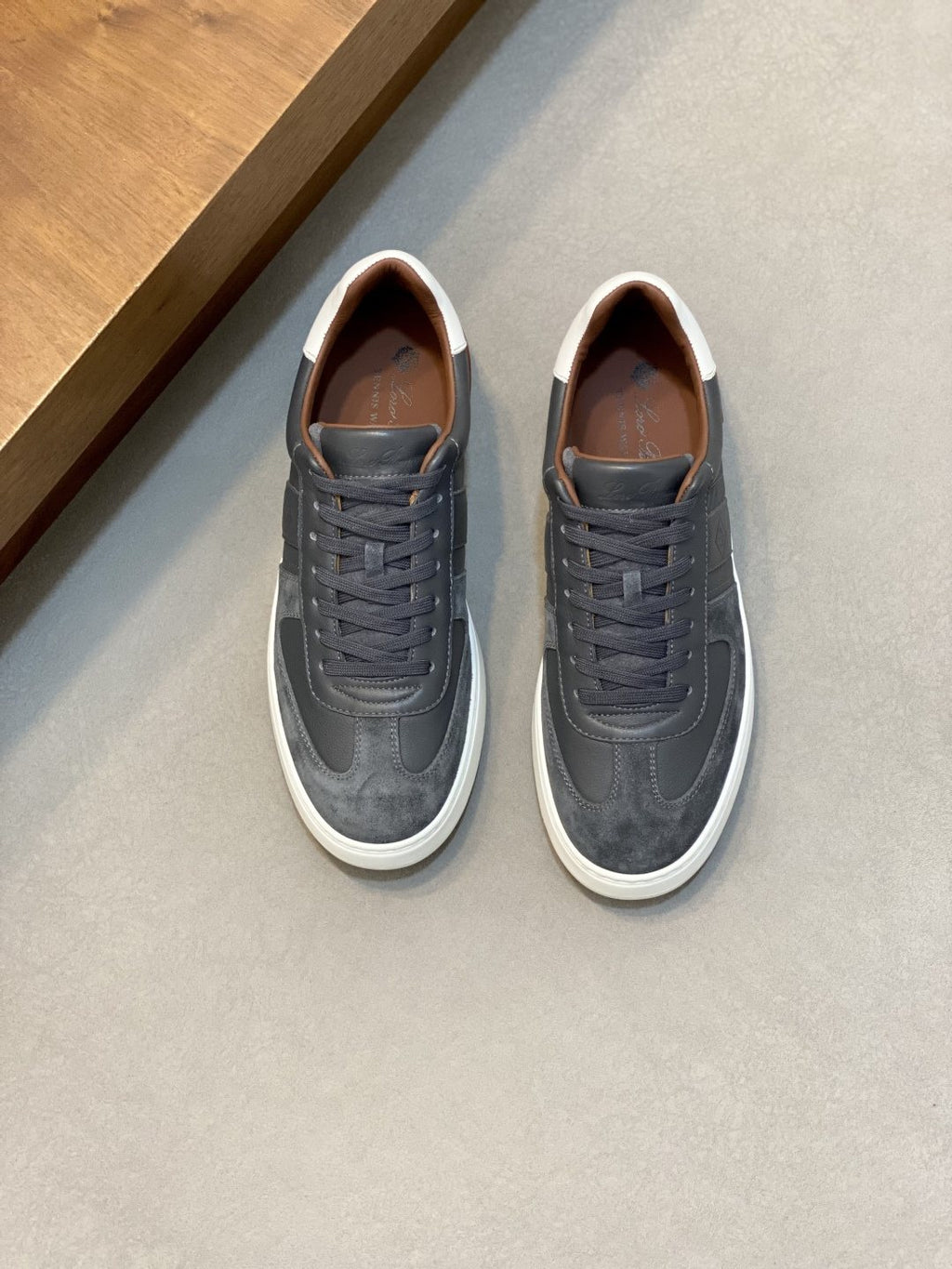 Loro Piana Men's Paneled Low-Top Sneakers