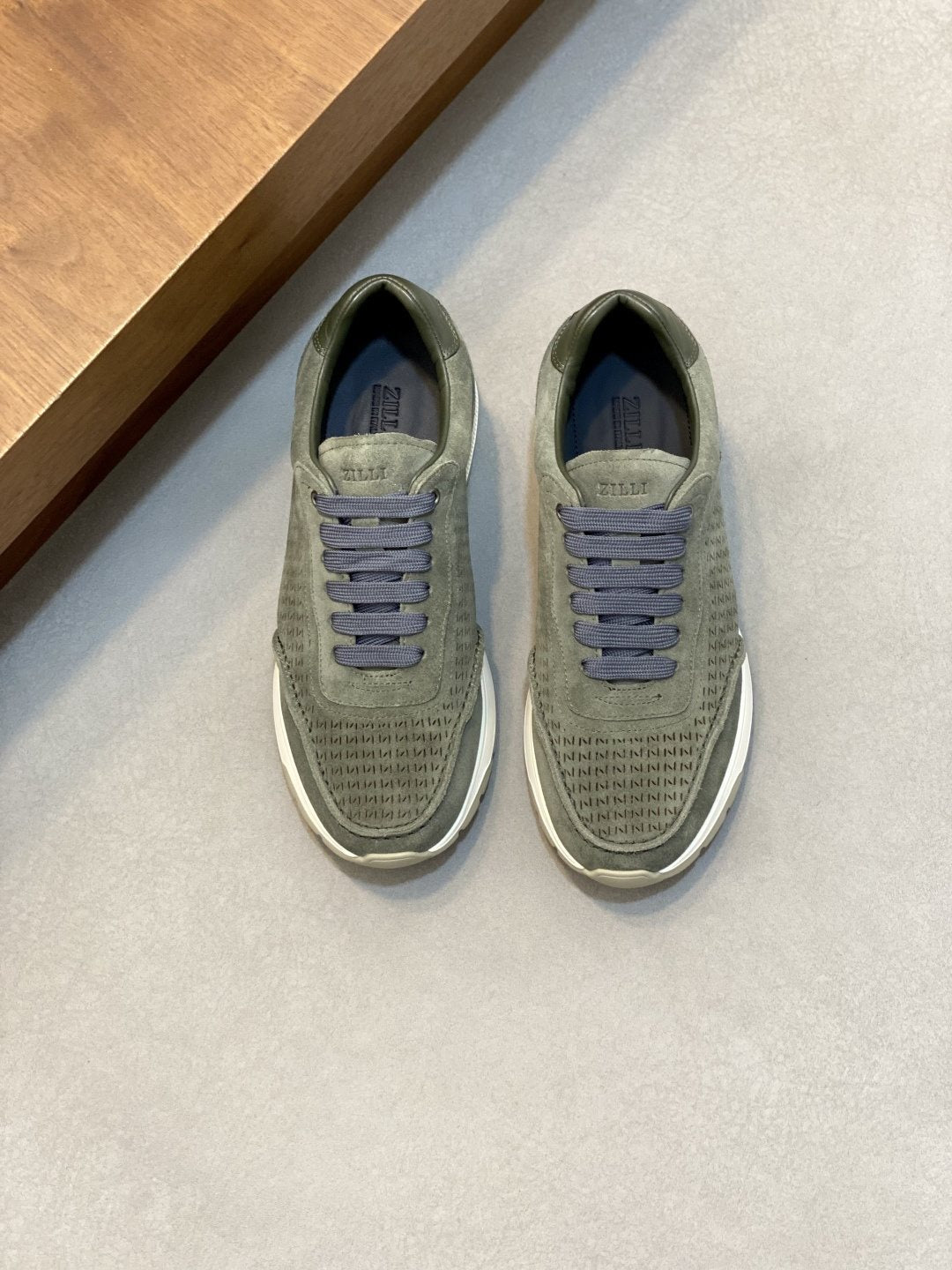 Zilli Men's Textured Lace-Up Sneakers