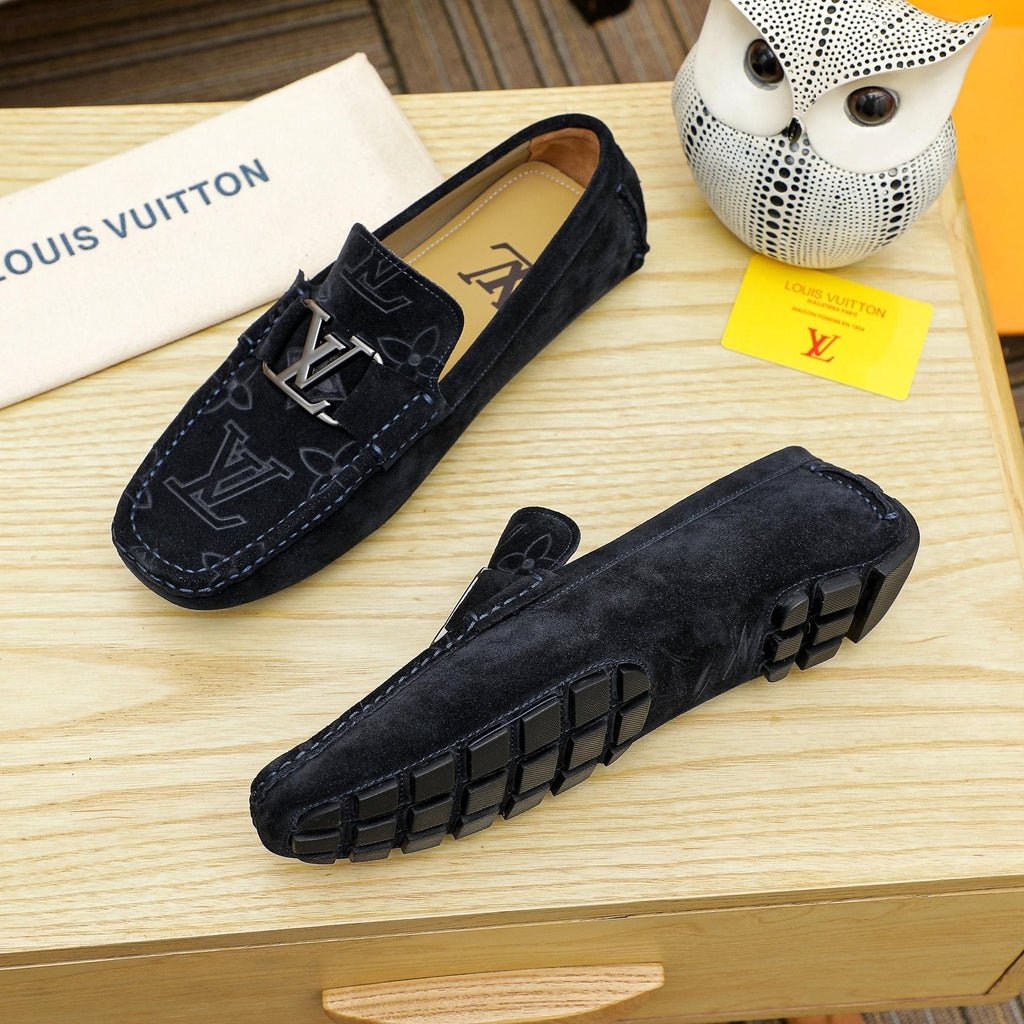 Louis Vuitton Embossed Driving Loafers