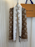 Louis Vuitton Reversible Fringed Scarf