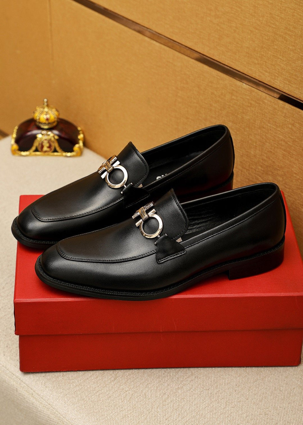 Ferragamo Metal Buckle Loafers