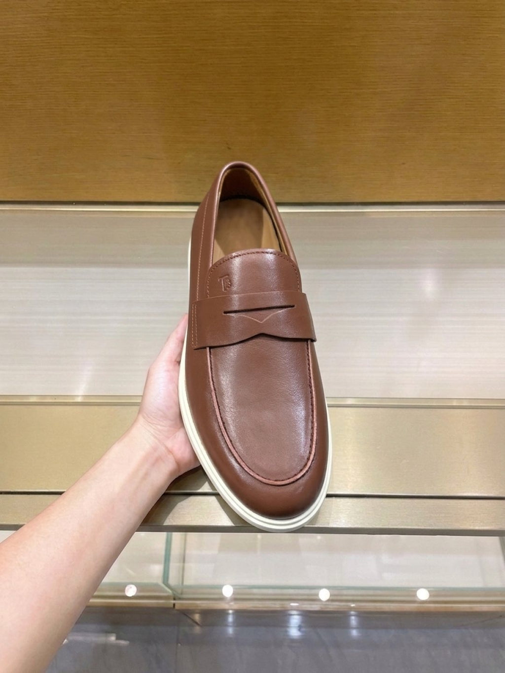 TOD'S Brown Penny Loafers
