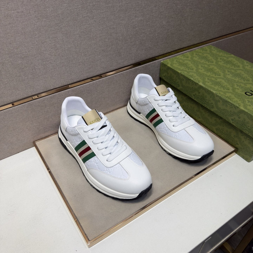 Gucci Men's Striped Low-Top Sneakers