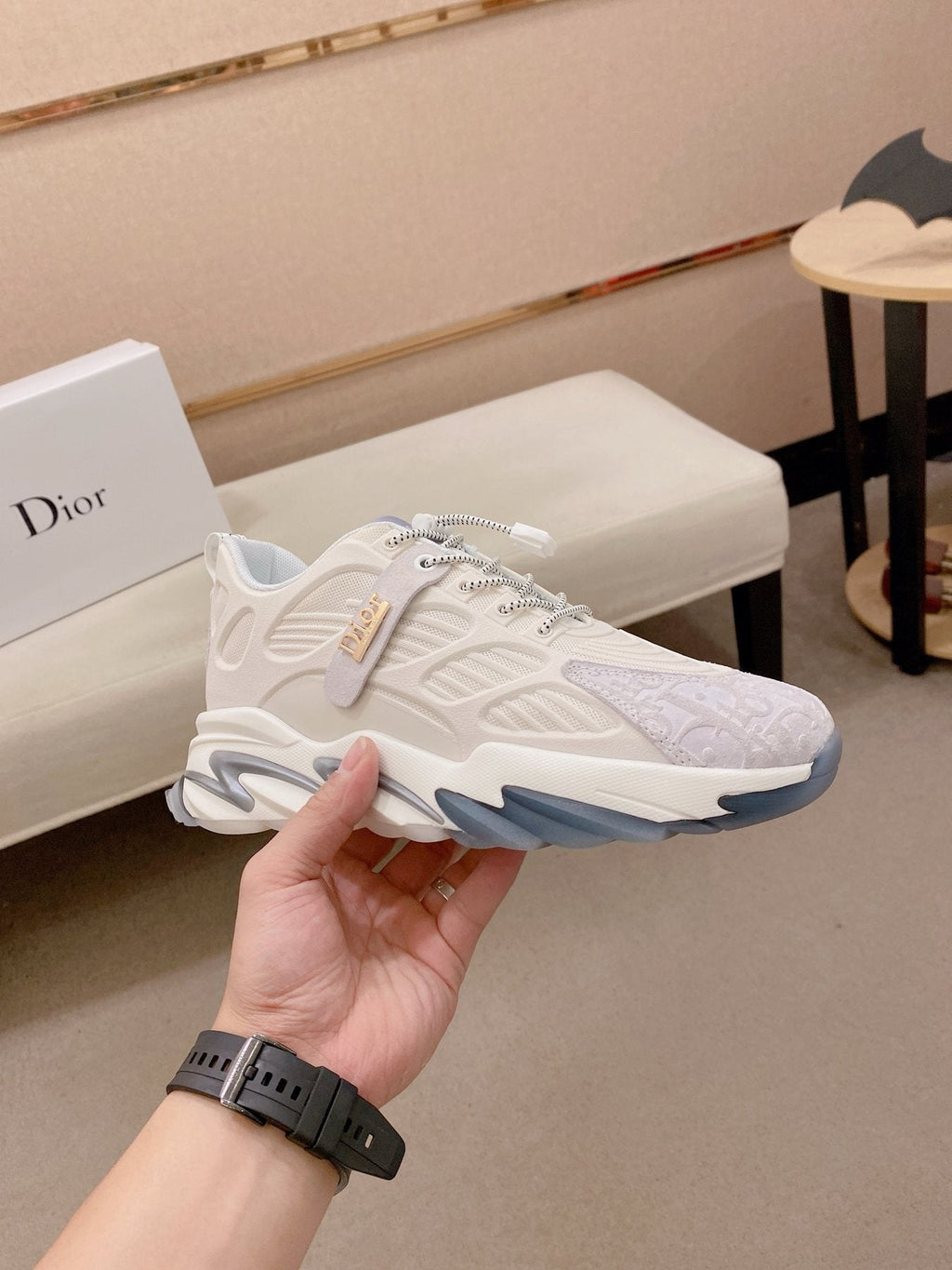 Dior Men's Sculpted Sole Lace-Up Sneakers