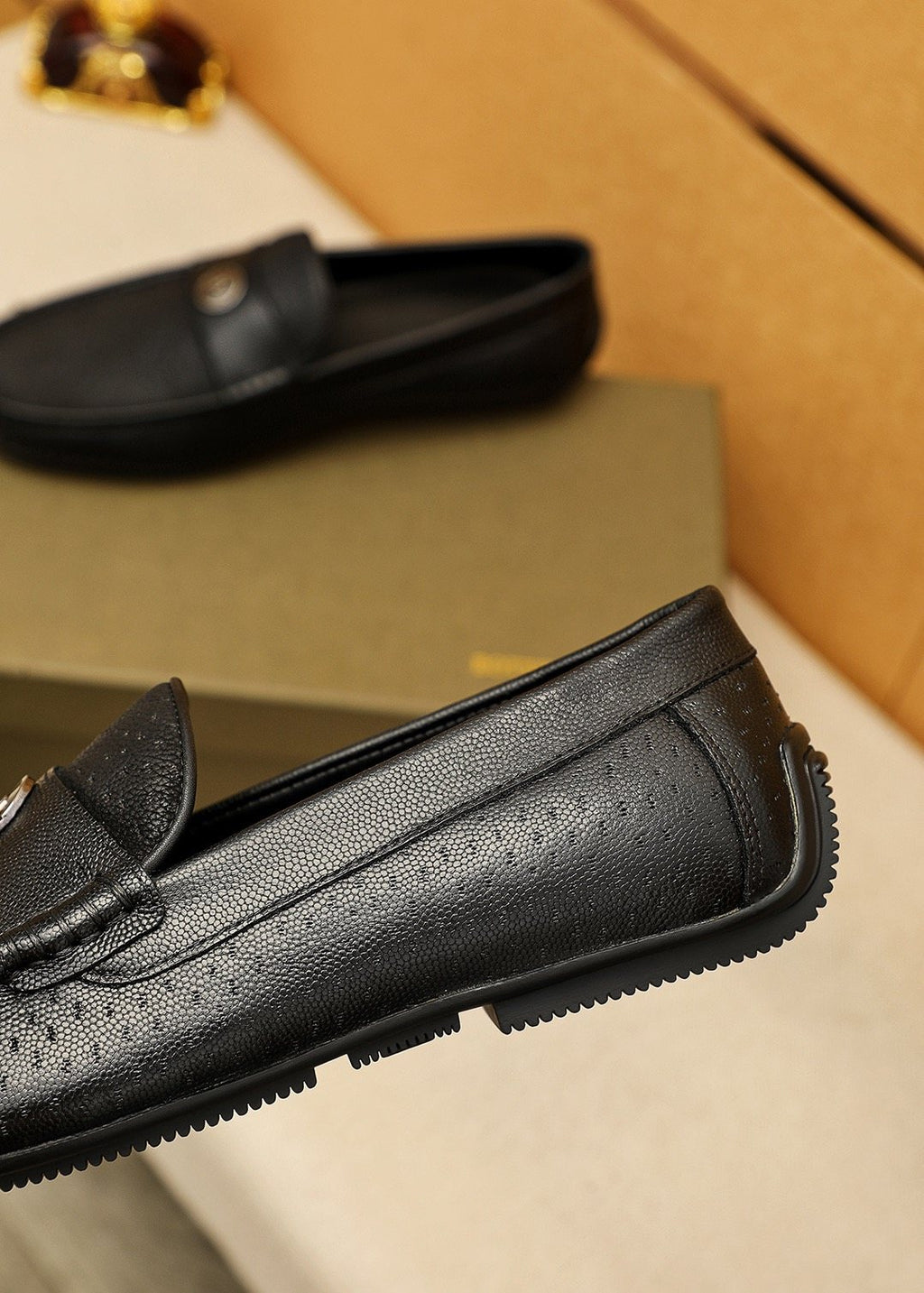 Bottega Veneta Men's Perforated Driving Loafers