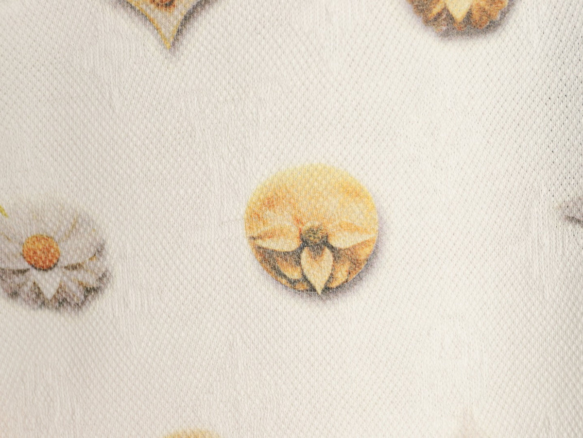 Louis Vuitton Daisy-Style Motif Short-Sleeve T-Shirt - Cream